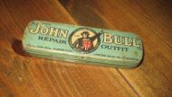 Blikkeske med noe innhold, JOHN BULL' REPAIR OUTFIT, 50 tallet.