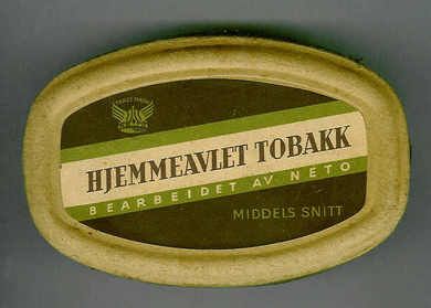 HJEMMEAVLET TOBAKK fra Norsk Engelsk Tobaksfabrik (NETO)