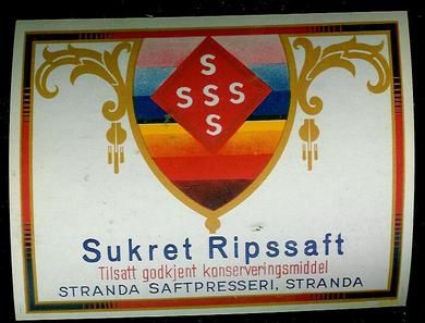 STRANDA SAFTPRESSERI, STRANDA, Sukret Ripssaft