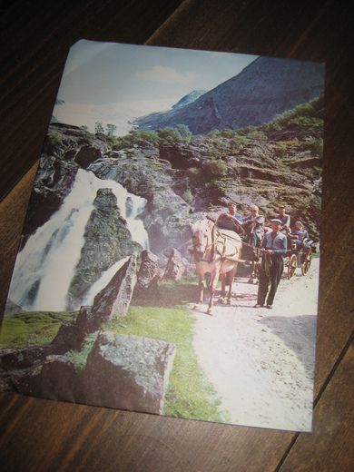 .Brevpapir fra Eberh, B. Oppi Kunstforlag, 70 tallet. Briksdalsbreen.