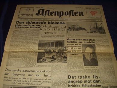 1940,nr 166, Aften, Aftenposten.