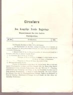 1885,nr 025, Cirkulære fra Den Kongelige Norske Regjerings Marine- og Post- Departement.