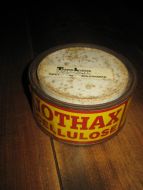 Boks med innhold, uåpna, JOTHAX CELLULOSE, fra Standard Kjemiske Fabrik, Sandvika, 50-60 tallet. 