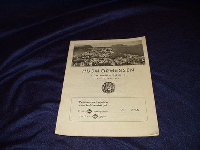 HUSMORMESSEN I TORGHALLEN, ÅLESUND 4.-10. MAI  1956.