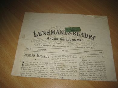 1905,nr 001, LENSMANNS-BLADET.