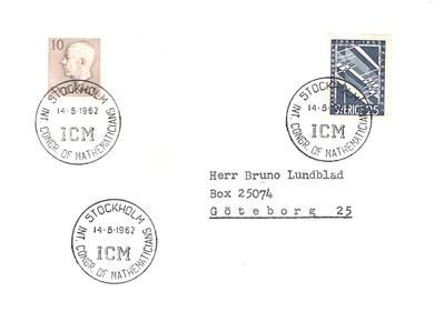 1962 14.8, STOCKHOLM INT. CONGR. OF MATHEMATICIANS