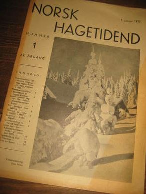 1953,nr 001, NORSK HAGETIDEND