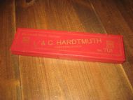 Eske uten innhold, L & C HARDTMUTH PENCIL FACTORY. 60 tallet.