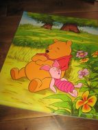 Pen, ubrukt, plastbelagt plakat fra  Disney, ca 41*51 cm stor,  WINNIE THE POOH. 2000.  Dette er plakat nr 6