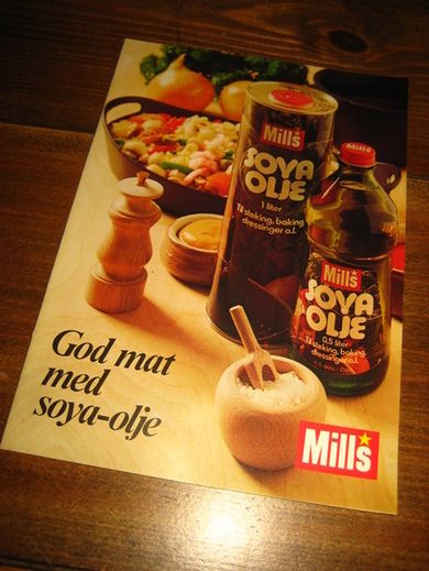 Reklamehefte fra Mills, 60 tallet