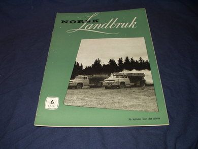 1958,nr 006, NORSK Landbruk