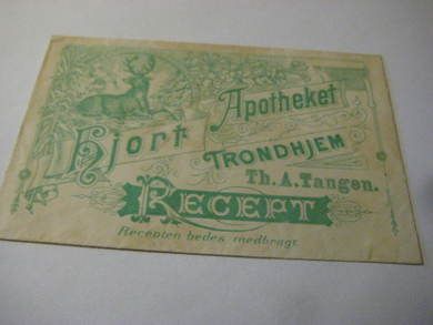 HJORT APOTHEKET, TRONDHJEM. 1800 TALLET?