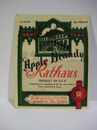 Apple Brandy Rathaus. Switzerland.