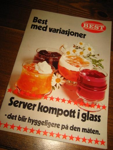 Reklamehefte fra Husmortjenesten, 60-70 tallet.