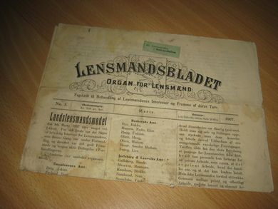 1907,nr 003, LENSMANNS-BLADET.