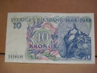 1968, 10 KRONOR, 1279237, pen seddel