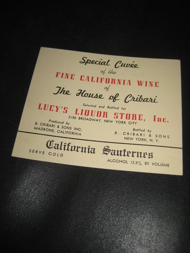 FINE CALIFORNIA WINE