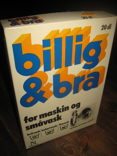 BILLIG OG BRA, 20 DL., uåpna pakke med innhold. 60-70 tallet. . 