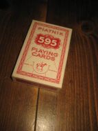 PIANIK 595 PLAYING CARDS. Ubrukt, 55 kort. 60-70 tallet.