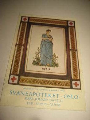 SVANEAPOTEKET, OSLO,  HYGIA, 80 tallet