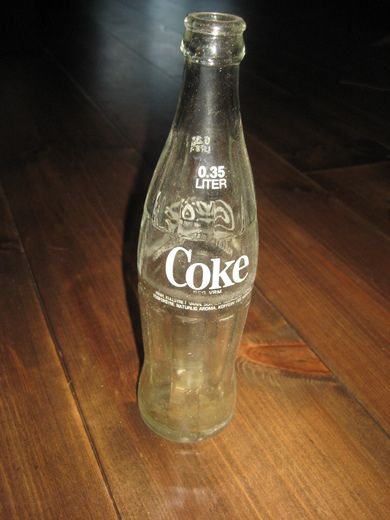 Coca cola flaske, 60 - 70 tallet. 