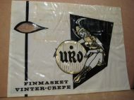 URD. FINMASKET VINTER CREPE. . Vareprøve på pose fra 1959.