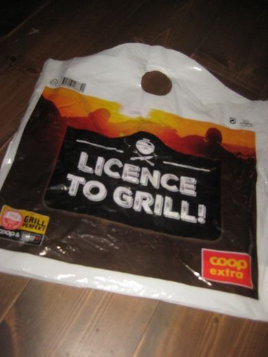 LICENCE TO GRILL. COOP extra.