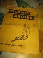 Brosjyre for STURMEY ARCHER, 50 tallet.