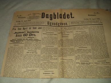 1889,nr 033, Dagbladet. Ugeutgaven