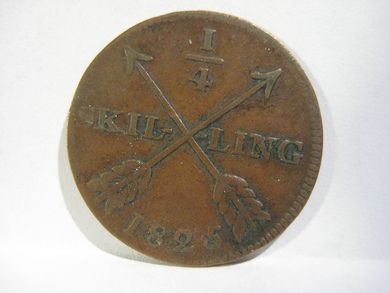 1825, 1/4 SKILLING