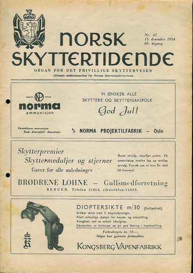 1954,nr 042, NORSK SKYTTERTIDENDE.