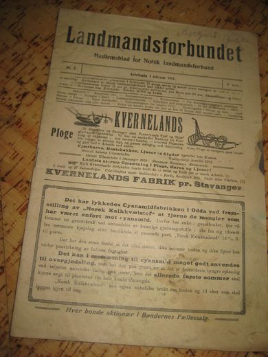 1915,nr 002, Landmandsforbundet.