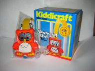 Eske med ubrukt innhold, Kiddicraft Bouncing Owl.