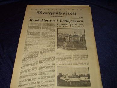 1932, oktober, Morgenposten  SØNDAGSUTGAVEN