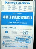 BRYDE: NORGES HANDELSKALENDER. 1977. 2. BIND. BRANSJE AVDELING.