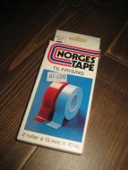 Eske med innhold, NORGES TAPE, 70-80 tallet.