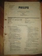 Phillips service dokumentasjon for 614B. 1940-41.