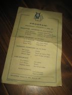 PROGRAM SONESTEMNET I SYKKYLVEN 16. APRIL 1961. Vaksne kr 2.- Born kr 1.- 