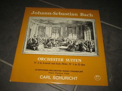 CARL SCHURICHT og SYMPHONIE ORCHESTER RADIO FRANKFURT: Bach: ORKESTER SUITEN. M 2231.