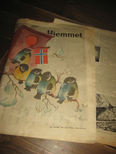 1952,nr 019, 20, HJEMMET, samt 1953 NR 9-10.