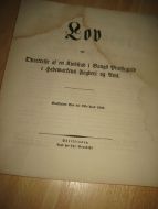 1848, Lov om Opprettelse af en Kjøbstad i Wangs Prestegjæld i Hedemarkens Fogderi og Amt.