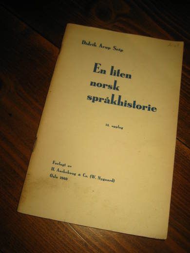 SEIP: EN LITEN NORSK SPRÅKHISTORIE. 1960.