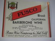 FUSCO BARBERONE WINE.