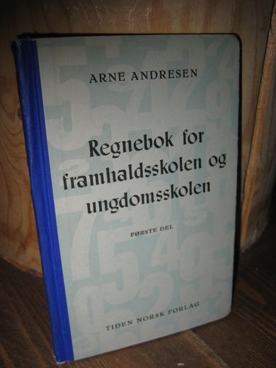 ANDERSEN. Regnebok for framhaldsskolen og ungdomsskolen. 1960.