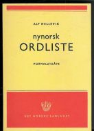 HELLEVIK, ALF: nynorsk ORDLISTE. 1972