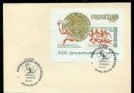 1968, 12.10, FDC fra CCCP. OL i MEXICO