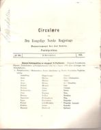 1885,nr 029, Cirkulære fra Den Kongelige Norske Regjerings Marine- og Post- Departement.