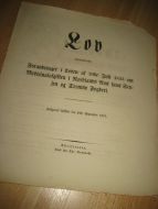 1851, Lov indeholdende Medicinalafgiften i Nordlands Amt samt Senjen og Tromsø Fogderi.