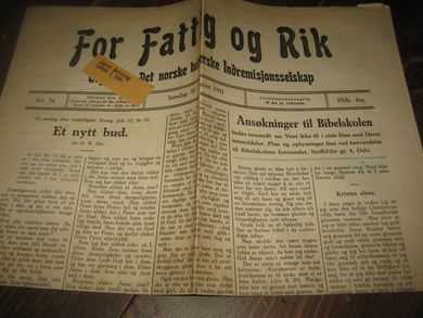 1931,nr 034, For Fattig og Rik.