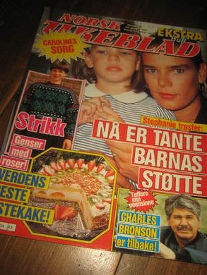 1990,nr 043, NORSK UKEBLAD. CAROLINE - CHARLES BRONSON. 